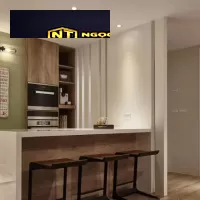 Xưởng Nội Thất Ngọc Thịnh Long Thành - Đồng Nai - Mẫu quầy bar mini trong bếp cực chất.